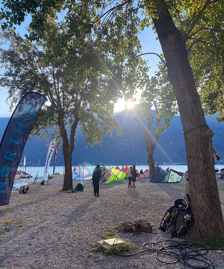 Kitestrand in Campione del Garda